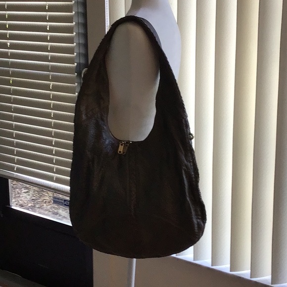 Alexis Hudson Designer Hobo  Slouch Leather Bag - Picture 4 of 8
